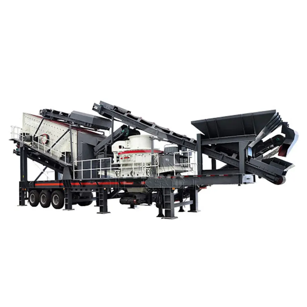 High Quality 20tph Mobile Sand Making And Crushing Station For Quarry Coal Construction Waste