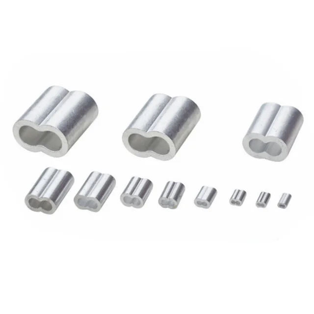High quality thick Double Ferrule aluminum Double Ferrule for wire rope m1-m12