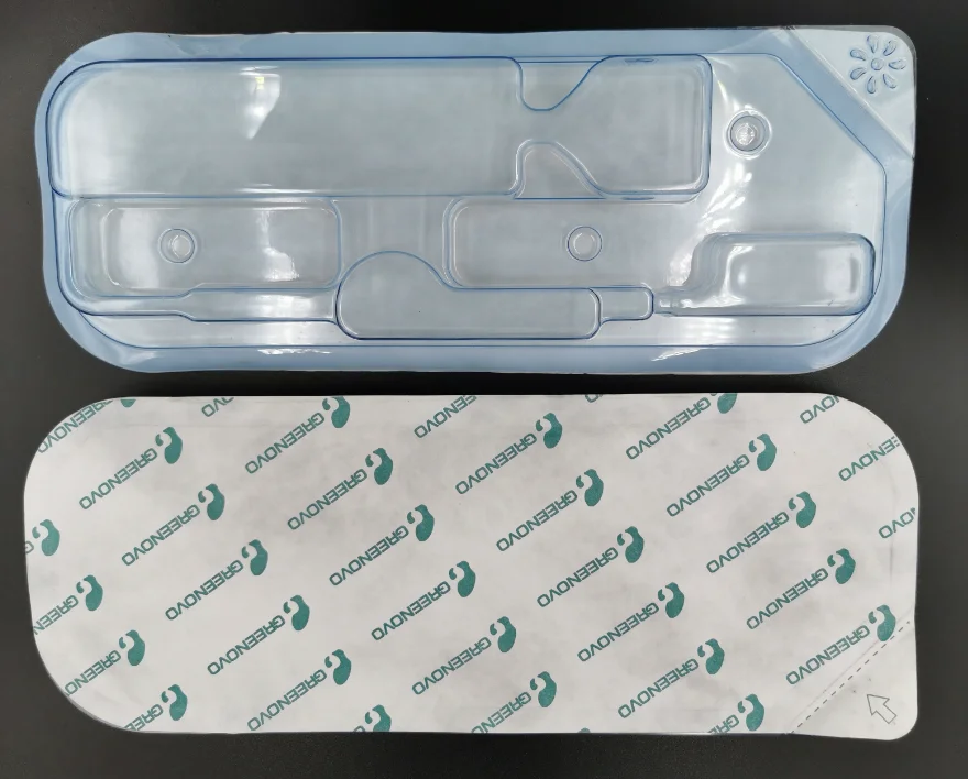 Mini medical blister with dialysis tyvek paper heat sealing machine  for medical articles