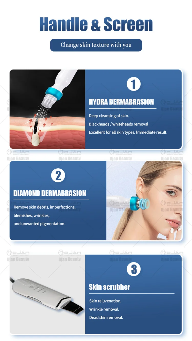 14 in1 aqua peel   oxygen hydra deep cleaning facial machine | hydra microdermabrasion Machine hydro facial machine