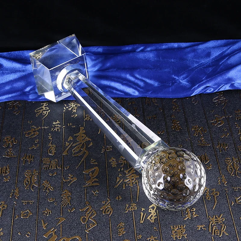 Crystal Trophy Diamond Top Crystal Trophy Awards For Business Souvenir Gifts Ball Custom Blank Crystal Trophy