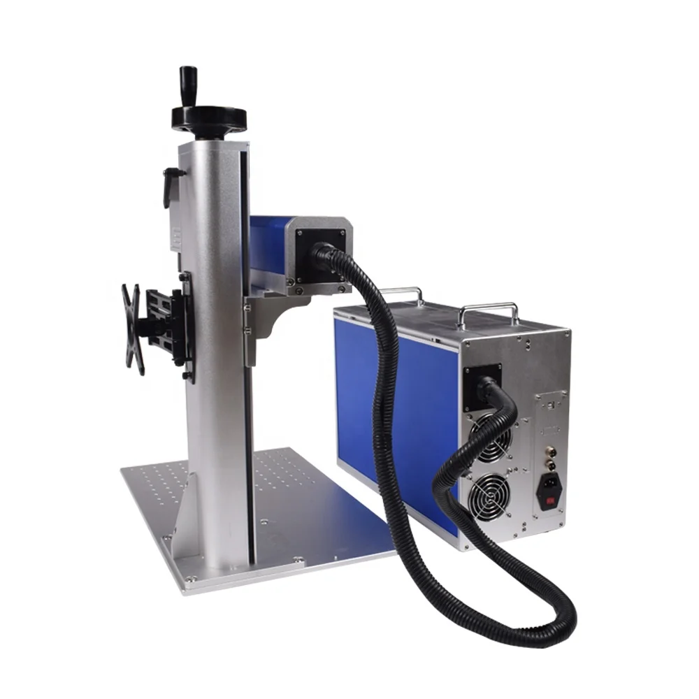 JPT Raycus Max 30W/50W split type Fiber Laser Marking Machine for Stainless Steel aluminum copper brass iron