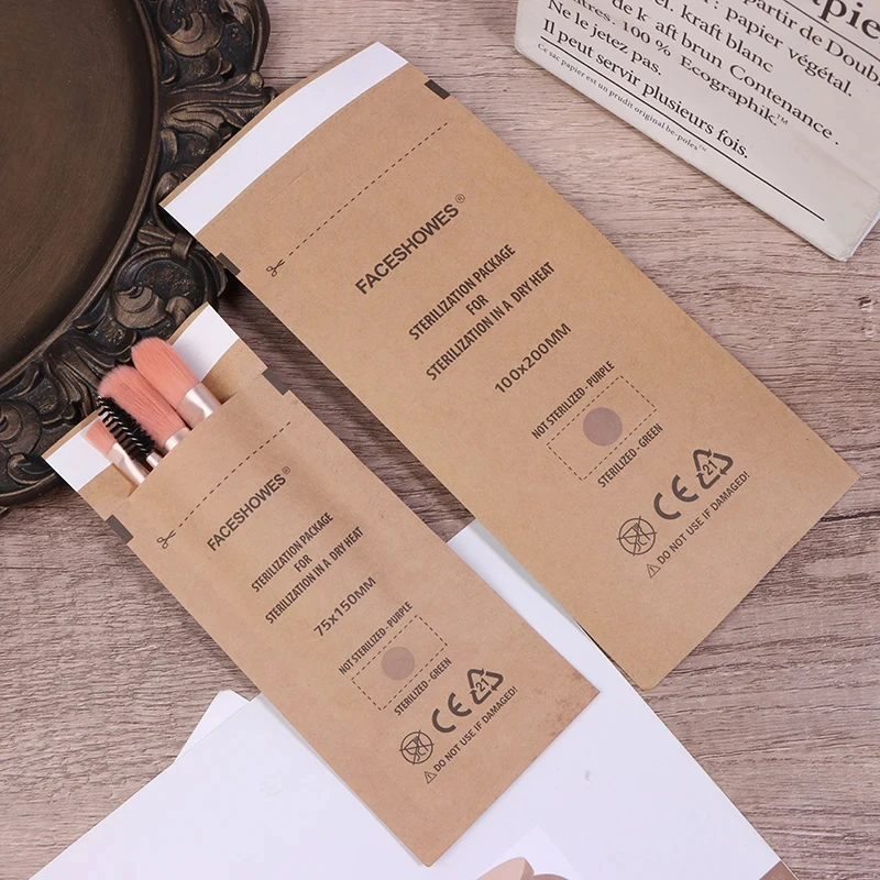 KM Personalised Ecofriendly Recycled High Temperature Sterilization Bag Kraft Paper Pouch for Sterilization
