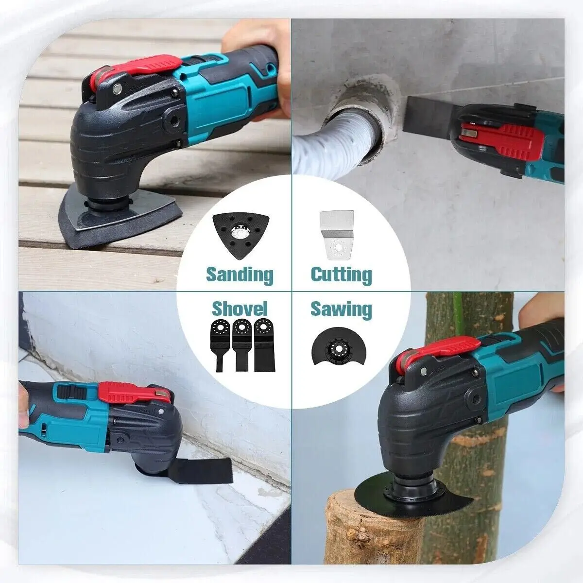 Cordless Oscillating Multi Tool Body Only Industrial Grade with OEM Customization & Battery Power Source
