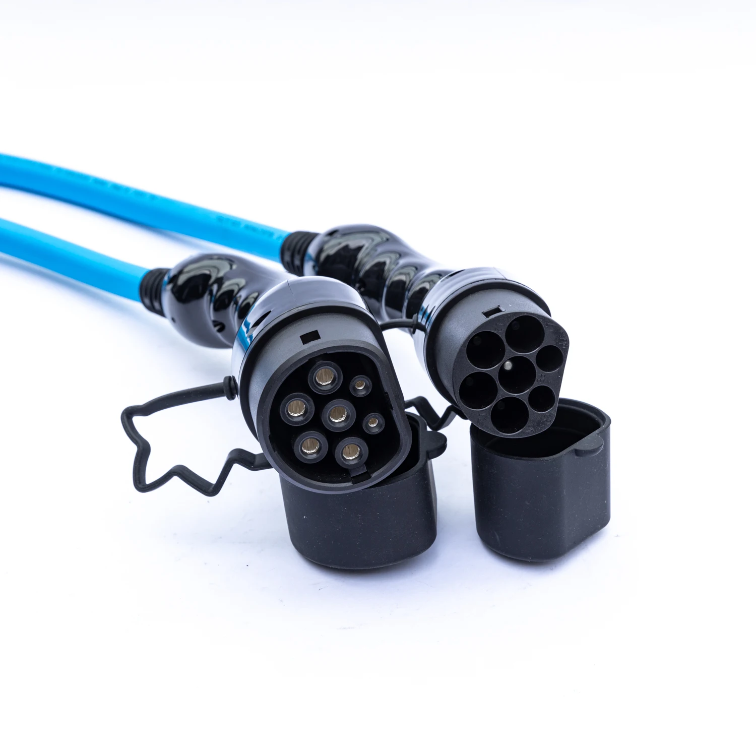 32A Three-phase Double-headed Electric Car Charger Plugs Sockets  Factory Direct CE /TUV Type 2 Ev car charging socket Cable