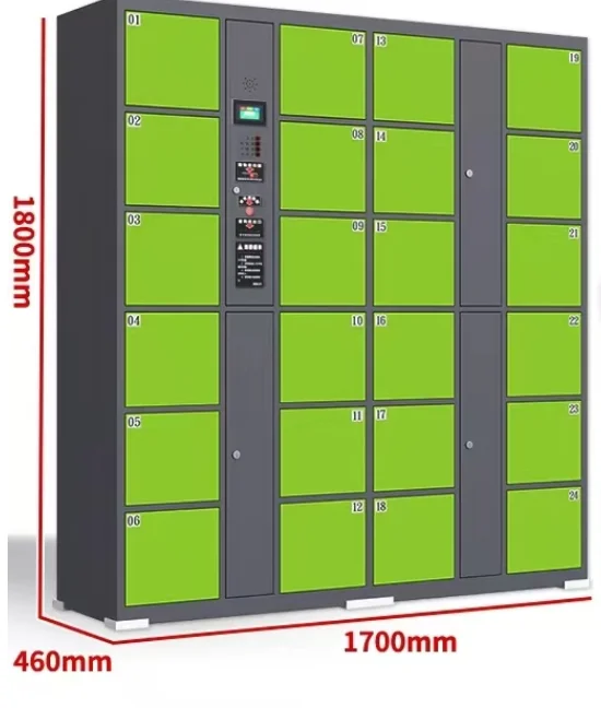Customized Supermarket Waterproof Iron Sheet Metal Electronic Facial Recognition Password Storage Cabinet