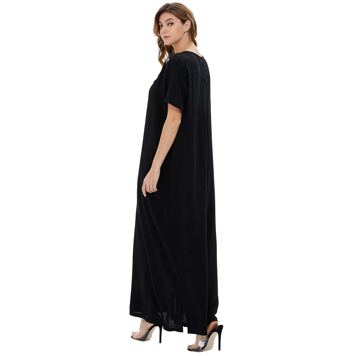 Muslim for Ladies Casual Summer Night Gown Women Robe Hijab Women Maxi Islamic Clothing  dress