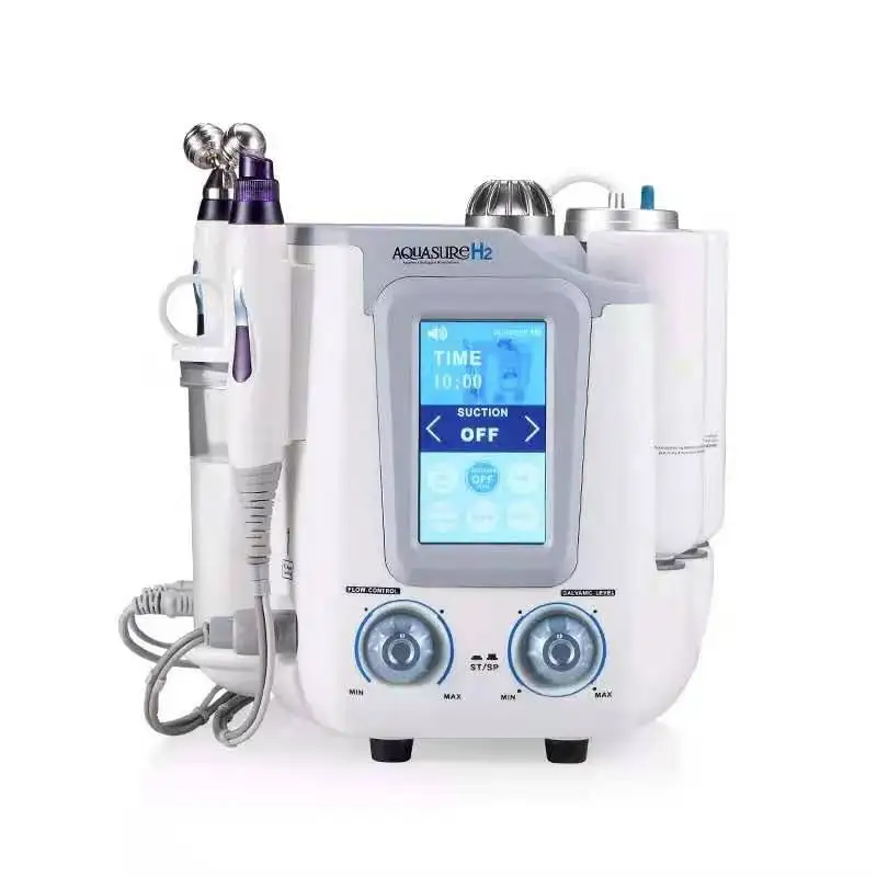 Small Bubble Aquasure H2 Hydro Toning Hydrogen Peel Dermabrasion Water Aqua Facial Beauty Machine New 2019 6 in 1 6 Tips Working
