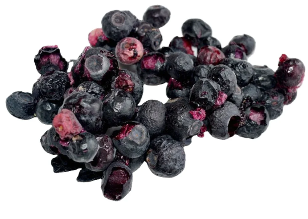 Free Additives1kg Frozen Dried Raw Pure Vaccinium Corymbosum Berry FD Blueberry Fruits for
