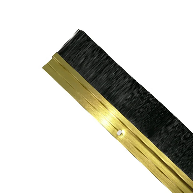 door bottom moth-proof brush seal weather strip Metal brush seal for door aluminum  door accessories weather stripping