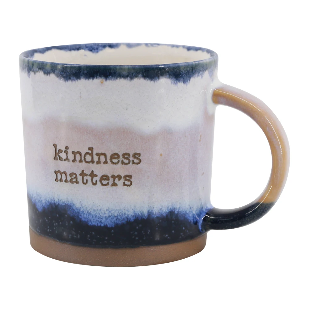 Customized Reactive Glaze Coffee Mug Ceramic Tea Cup for Office and Home, 18 oz