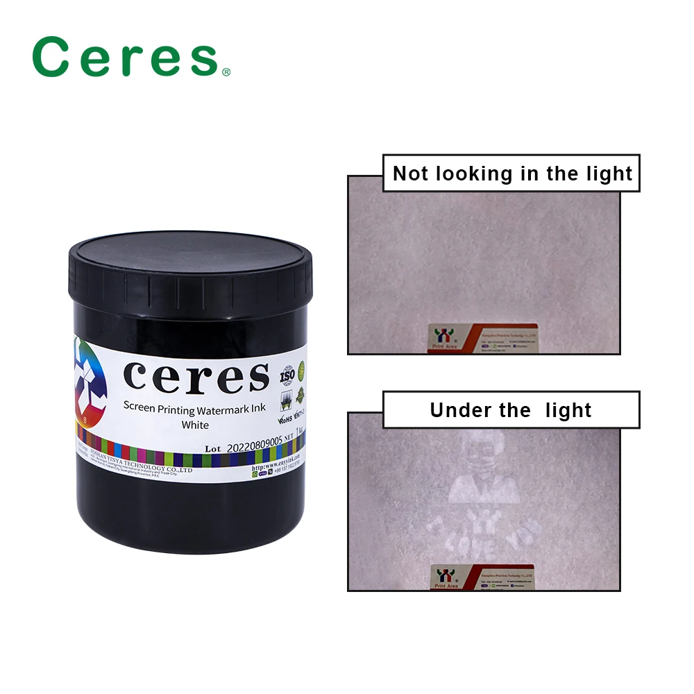 Ceres Watermark Ink For Offset Printing