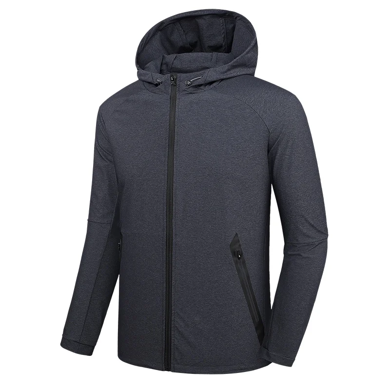 Wholesale Men Quick Dry Jacket Light weight Windproof Hoodies Jacket Outdoor