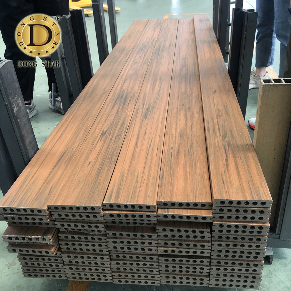 WPC Wood Decking Boards terrace flooring outdoor durable hollow core deck board flooring planks panel Fitted composite decking