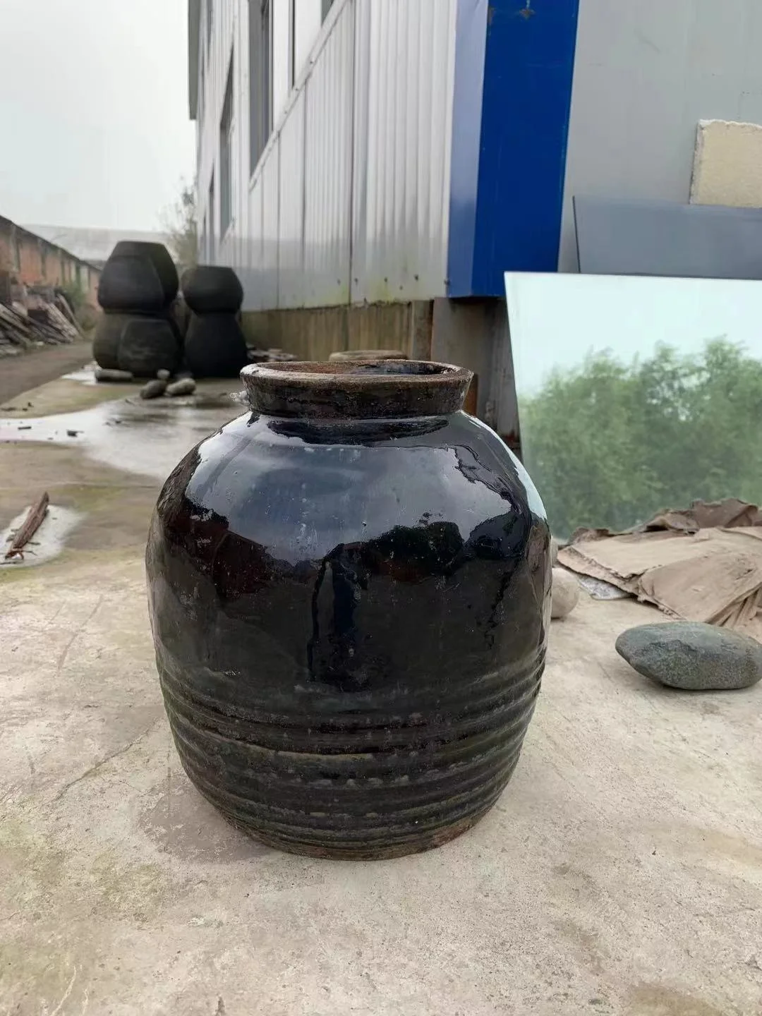 chinese retro vintage nordic handmade rustic pottery pots shabby chic home decoration antique ceramic terracotta salt vase