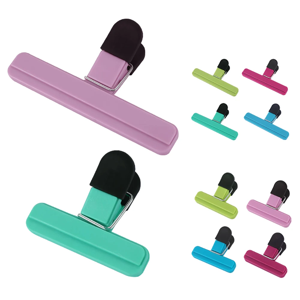 Manjia  Extra Large Colorful Plastic Sealing Clip Preservation Snack Grocery Bag Sealing Clip Large Snack Food Bag Sealed Clip
