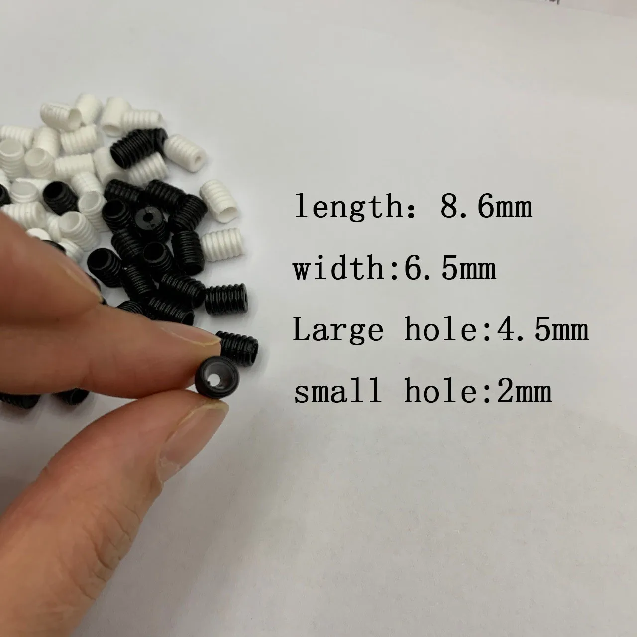 
1000PCS Supply of Maskes stopper Plastic Adjustable Buckle Columnar Adjustable Buckle Tubular Adjustable Buckle 