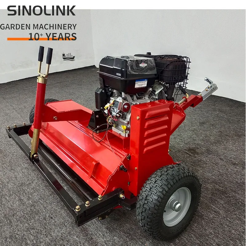 Factory atv lawn flail mower self powered walk behind brush mower law for Garden ATV mower