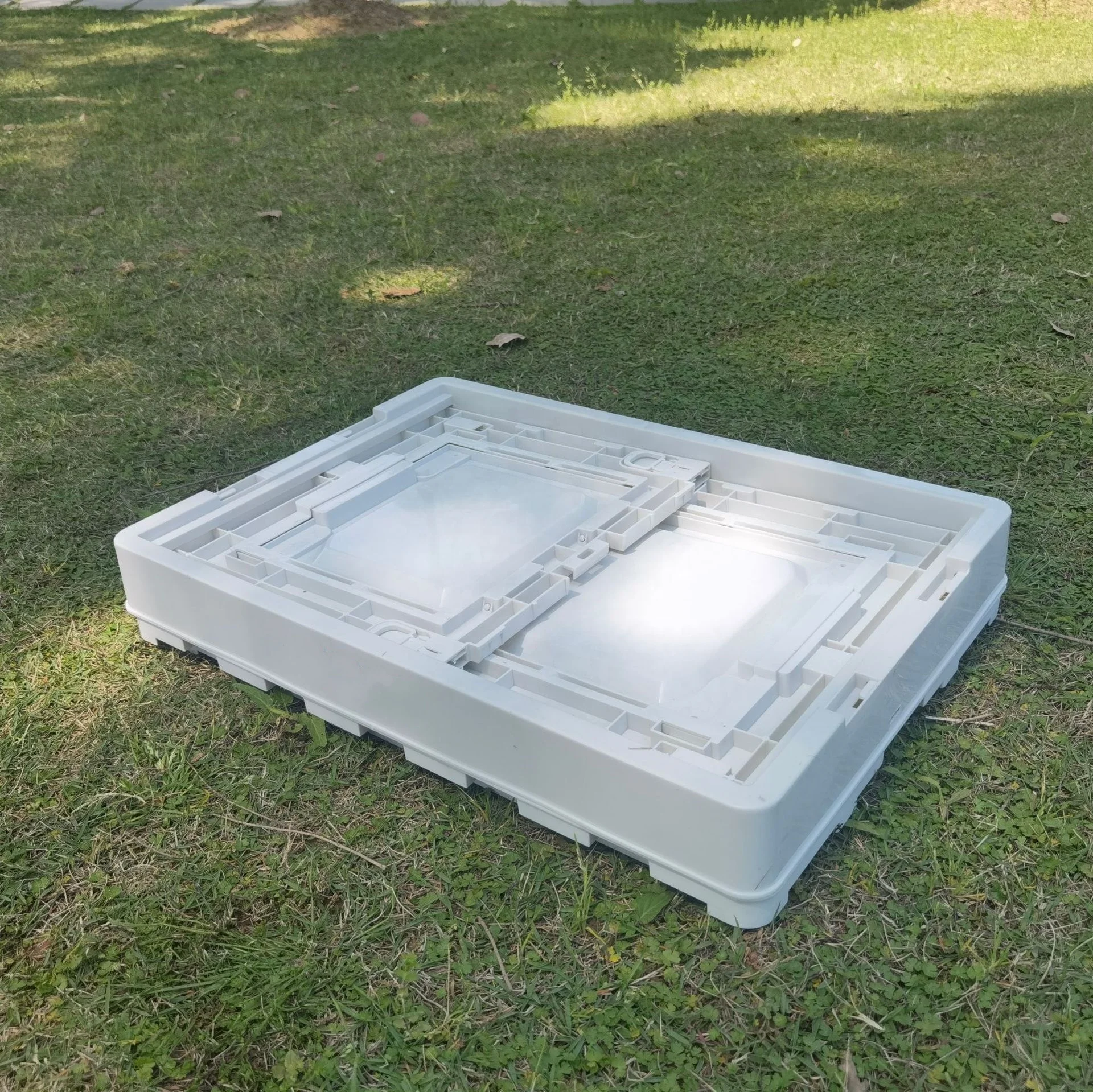 Outdoor Plastic Folding Storage Box 60L Portable Organizer Camping Collapsible Storage Boxes Bins