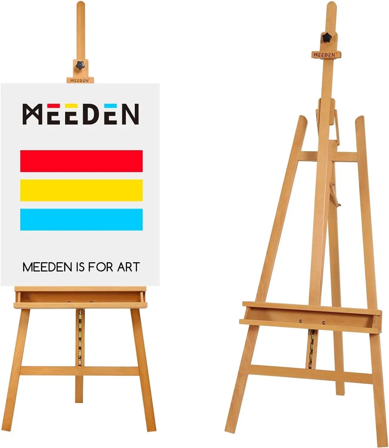 MEEDEN Professional Artist Wooden Drawing Easel Stand for Painting