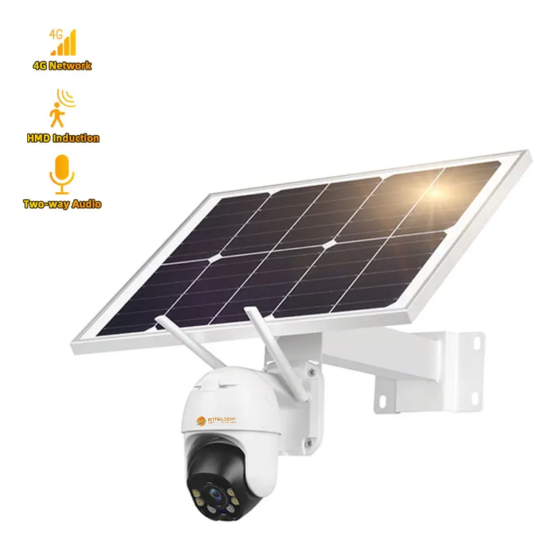 Entelehy wifi солнечная система безопасности cctv ptz 4g ip pir камера беспроводная наружная sim