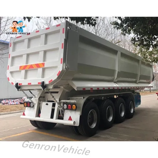  Genron U-образный задний грузовой полуприцеп для продажи в