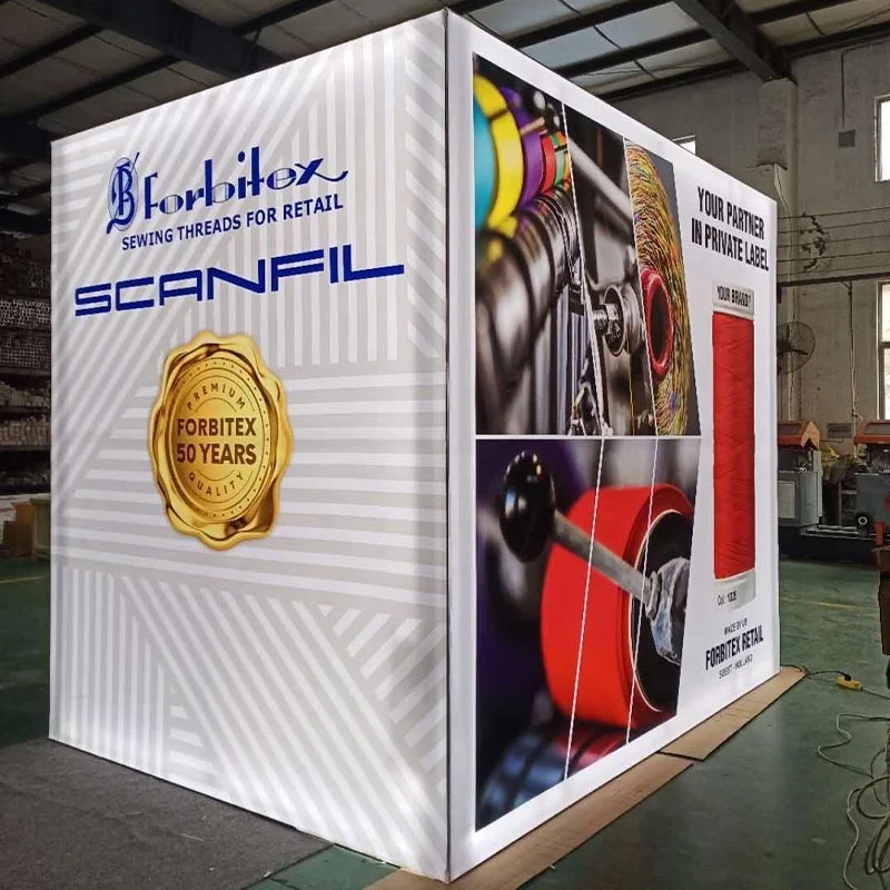 Self Build SEG Exhibition Backlit Tower Display Stands 20x20 Modular Exhibition Display System