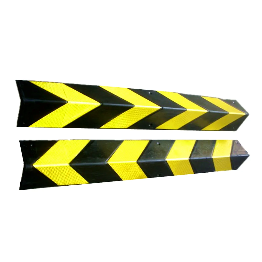 Roadsafe 15 мм Толщина стен светоотражающий предупреждающий протектор резиновый Угловой протектор бесплатный образец
