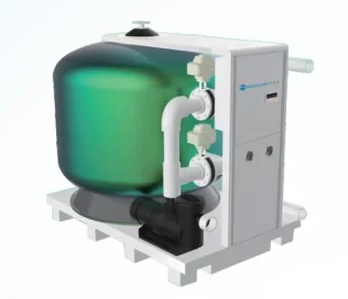 Swimming pool intelligent filter, swimming pool integrated filter equipment, underground swimming pool filter