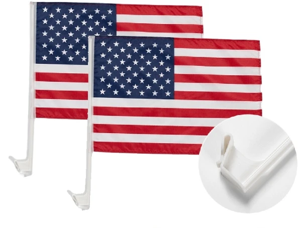 American flag digital printing polyester 30*45cm car flagpole truck flag personalized car flag