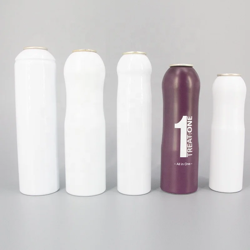 Wholesale empty aluminum aerosol spray bottles 150ml empty cans with lid custom containers