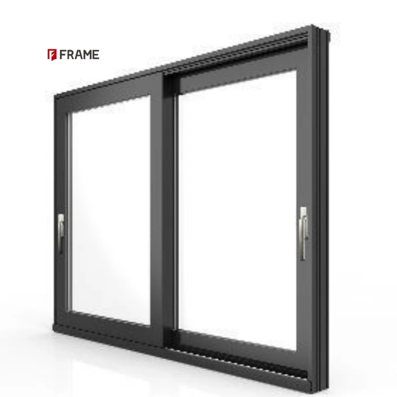 New Design Narrow Gliding Window Frame Field Vision Glass Patio Doors And Windows Aluminium Sliding Windows