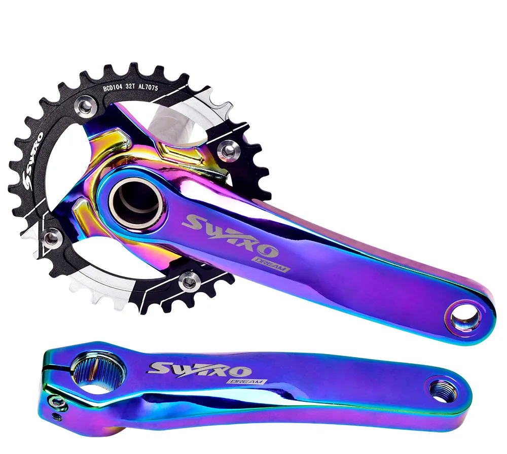 32-38T Aluminum Crankset 170mm Bicycle chainwheel mountain bike Crankset