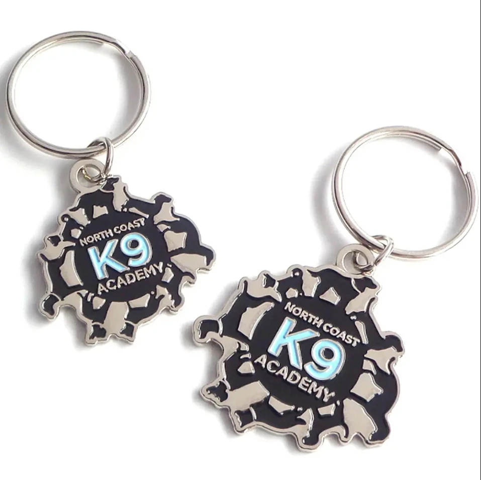 Hot Key Ring Promotional Soccer Ball Keychains Volleyball American Football Club Metal Sport Key Chain With Logo