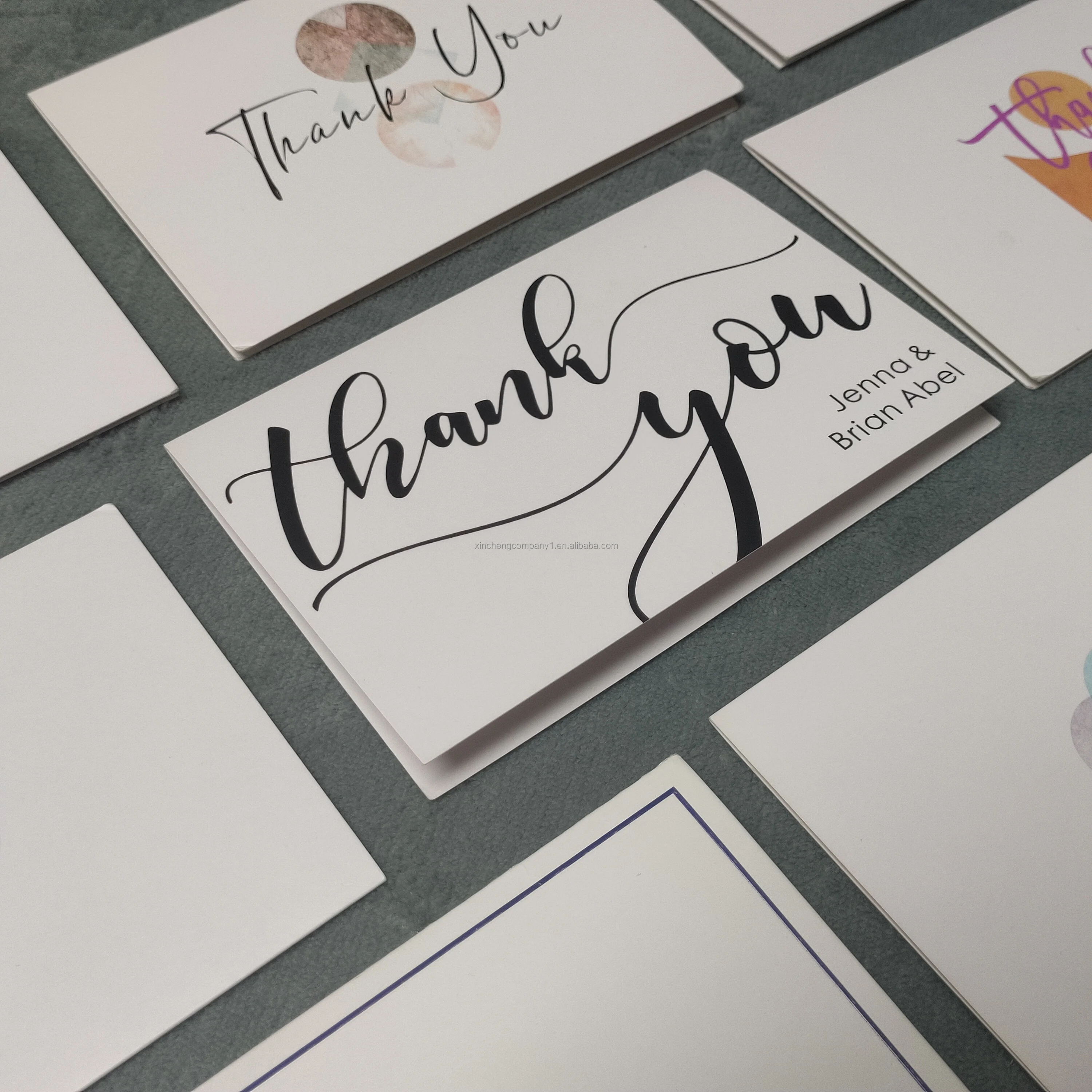 Custom colored paper thank you cards custom paper cards business cards postcards