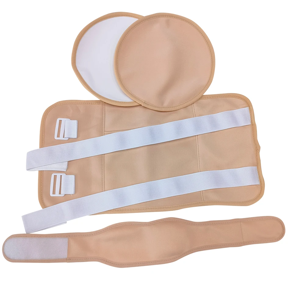 4 Set Liver Detox Insomnia Constipation Reusable Washable Anti Oil Leak Elastic Strap Castor Oil Pack Wrap Around Stomach