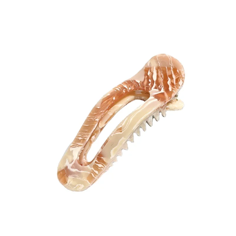 Заводская Индивидуальная профессиональная заколка для волос леопардовая изгибающая утка заколка для волос бижутерия в виде черепахи ракушки Ретро зажим для волос Крокодил artstar