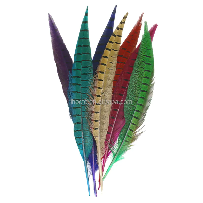 30-35cm Millinery Costume Carnival Headpiece Natural Male Ringneck Pheasant Tail Feathers