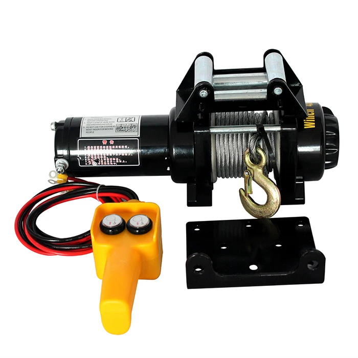 12v car wireless winch electric remote control 3000 lbs for pulling and lifting winch