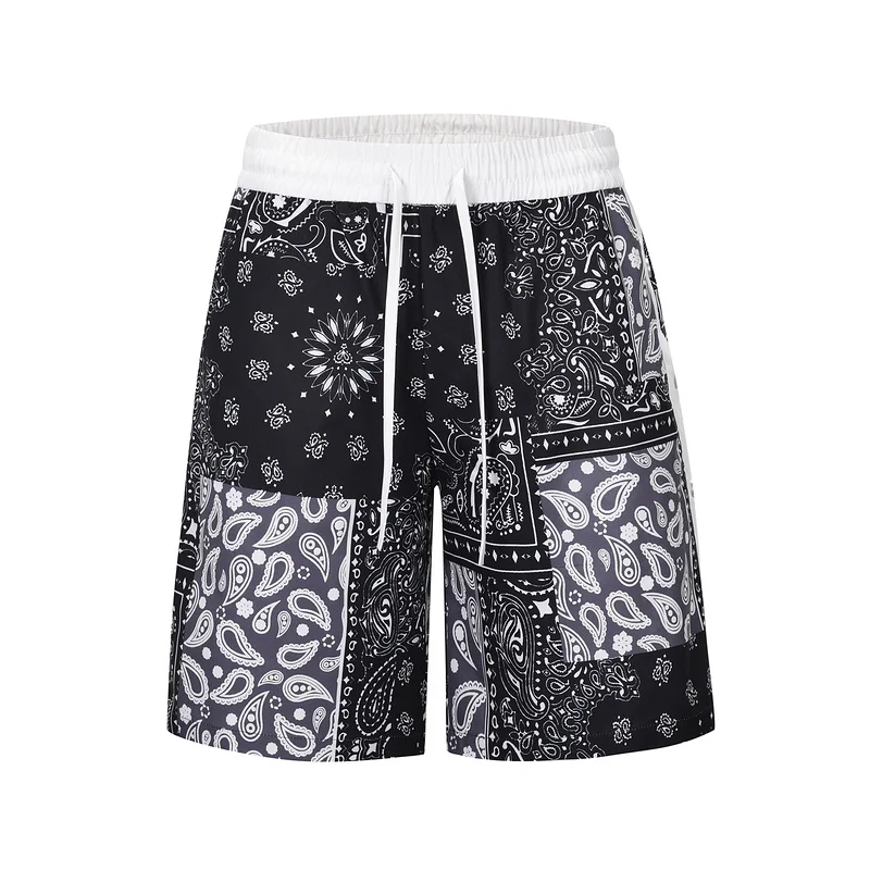 L101#  FOG ESSENTIALS ICON Summer Men Pants Cargo Short Twill Cotton Multi-pocket  Waist Paisley & Tribal Shorts