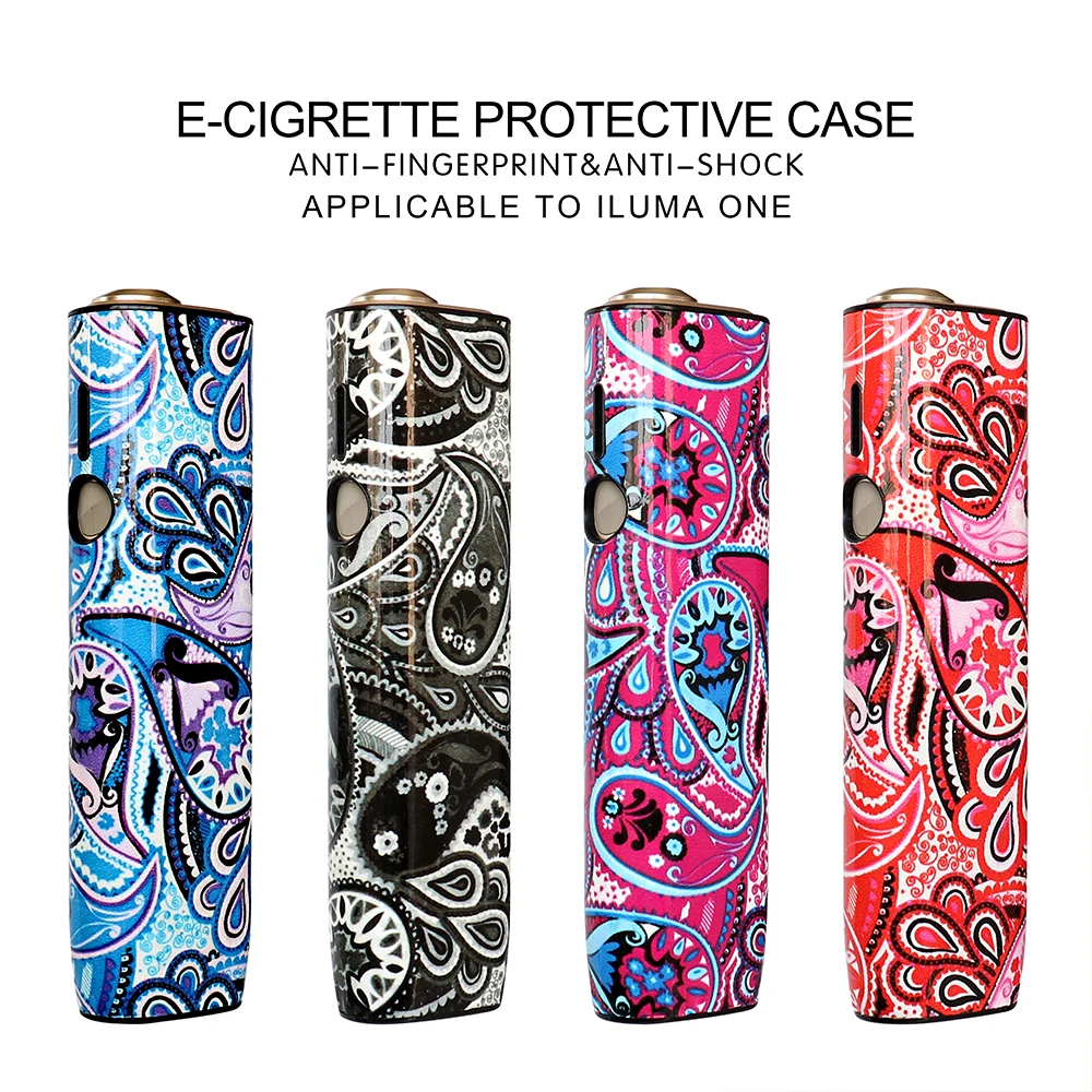 4 Colors Flower PU Leather Case for Iqos iluma One Cover Portable Cigarette Smoking Cases