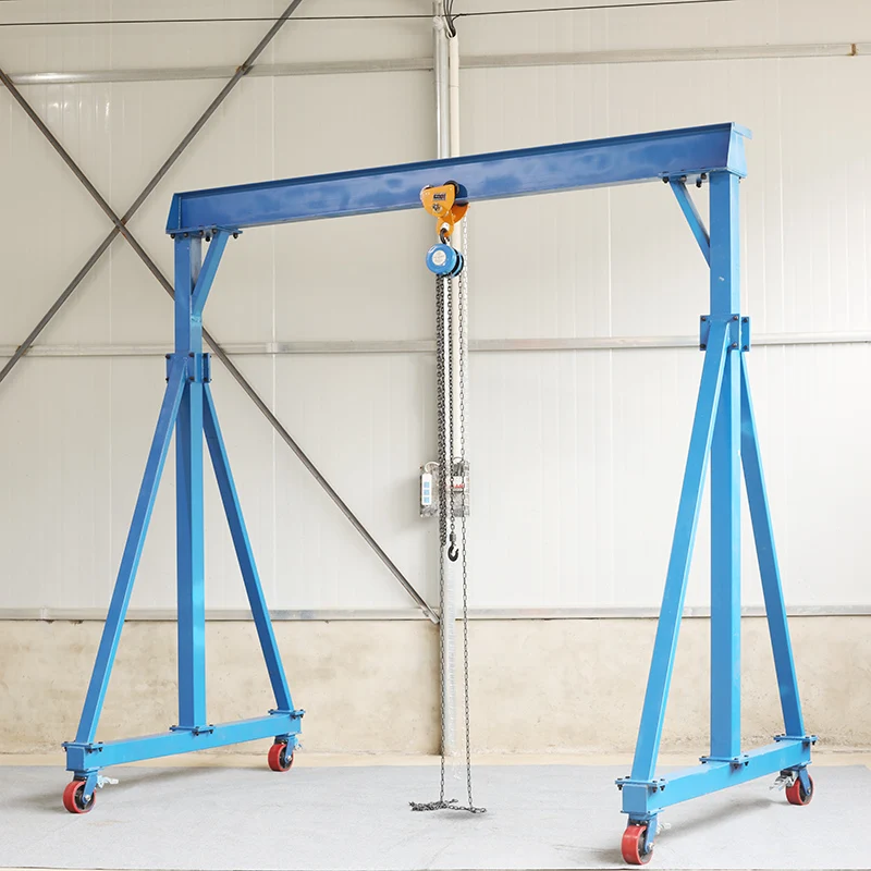 Custom Material Lifting Overhead Crane 1ton 2ton 3ton Portable Mobile Gantry Crane with good Price