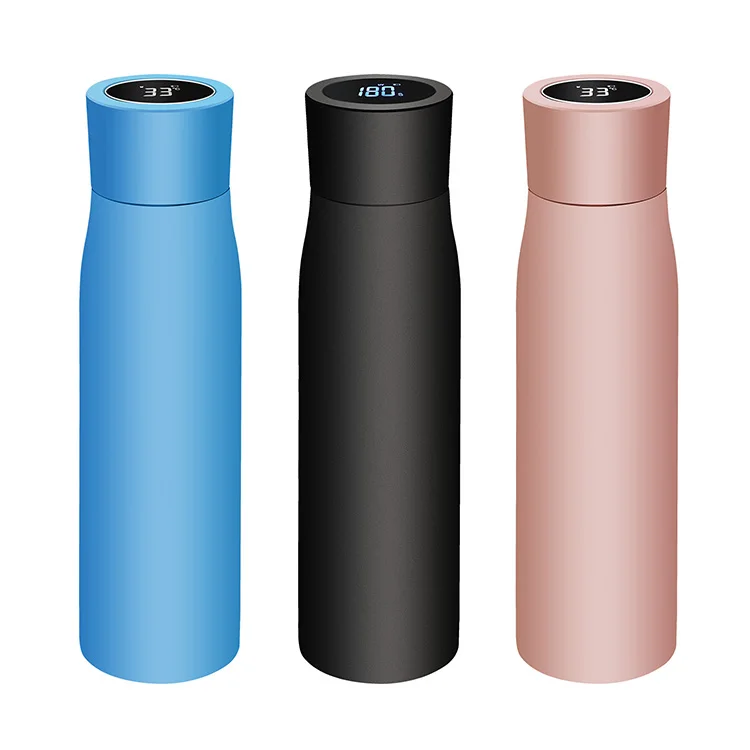 500ml OEM Stainless Steel, UV Light Self Cleaning Water Bottle Insulated Vacuum Online Sterilizing Sports Water Purifier Bottle