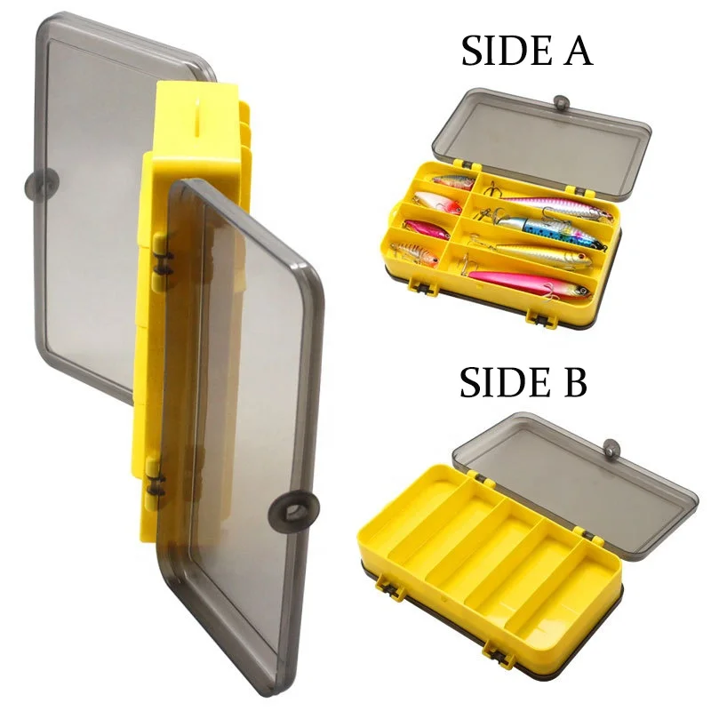 Waterproof Colored Tackle Storage Organizer Trays Fishing Double Sided Lure Boxes