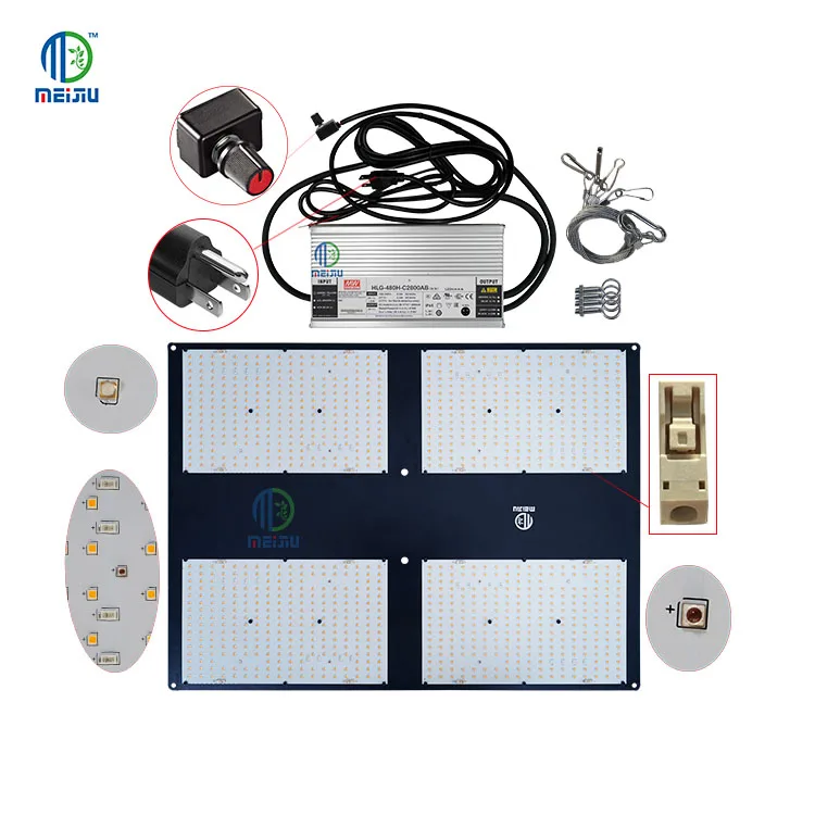 Meijiu Led Board Best Selling MEIJIU QB288 V2 V3 480W Red Led Grow Lights Samsung lm301b lm301h with IR 660nm leds High Harvest