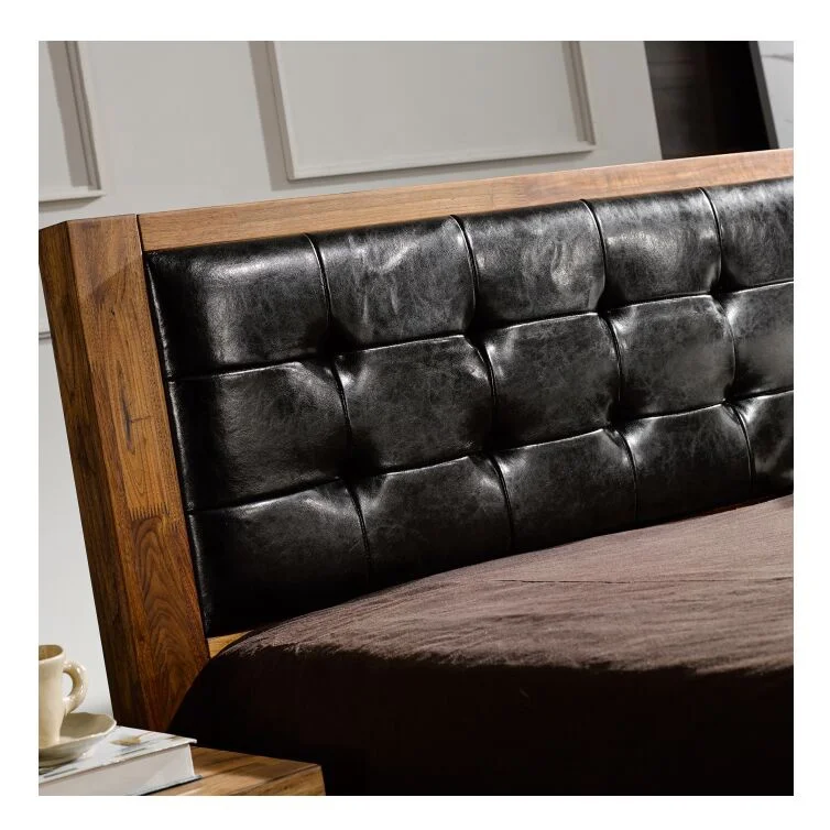 New Product King Size Bed Luxury Furniture RPAA001 Modern Bed Frame Wood Beds