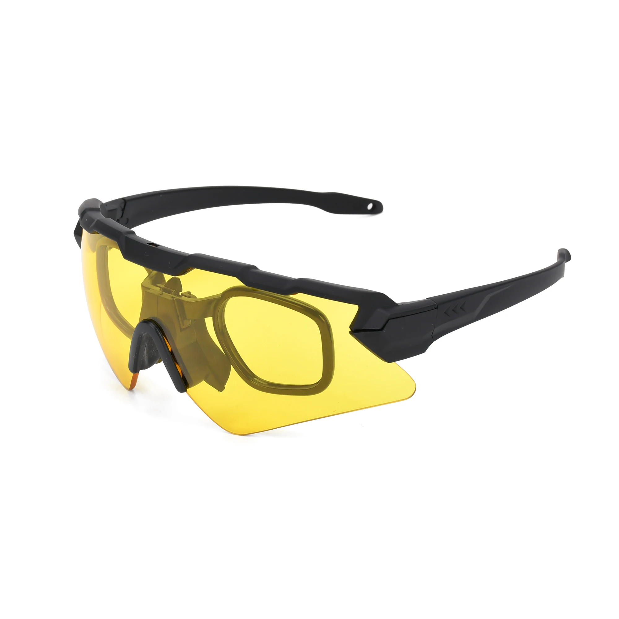 Hot Selling Polarized Tactical Goggles With Three Lens Outdoor Sport CS Shooting Games Glasses