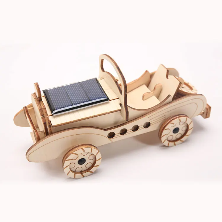 Solar Racing Car Puzzle Wooden DIY solar car