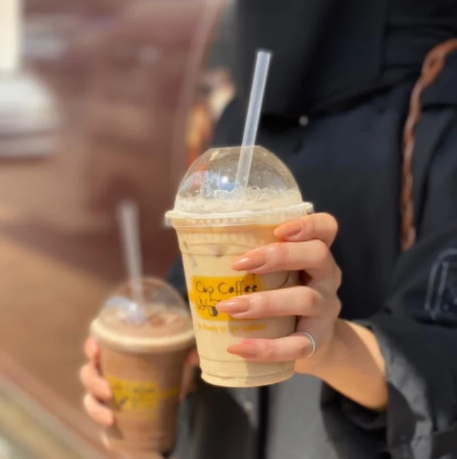 Wholesale Clear Pet Plastic Cups With Lids Disposable Cups With Straw Slot Lids For Cold Drinks