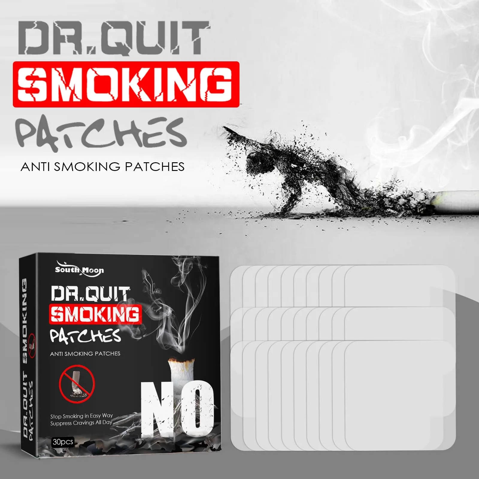 Free Shipping Dr Quit Smoke Patch Anti smoke patch Plaster to help Stop Smoking Aid